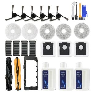 Dreame X50 Pro Maste L50 Pro Ultra COMPLETE Robot Vacuum Cleaner HEPA Filters Roller Brushes Mop Pads Dust Bags Side Brush Mop Cloth Accessories Replacement Parts