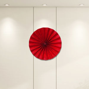 2025 Snake Year Decorative Paper Fan Flowers New Year Mall Scene Layout Spring Festival Indoor Living Room Atmosphere Home Wall Decorative Hangings