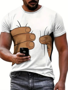 [Local Stock] ZEEMIN Funny mens t-shirts Cartoon animal Printed Summer Casual Short Sleeve Pullover Fashion T-shirts Outdoor Overszied Men clothing