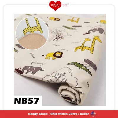 BabyCoco Multipurpose Diaper Mat | Lochia Pad (74cm x 88cm) NB57 Beige Animal 【米色动物】万用隔尿垫/ 恶露垫