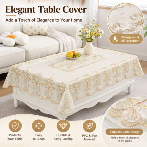 Tablecloth Pvc Table Cover Waterproof & 0ilproof Table Mantel Classic Exquisite Table Cover Protectc