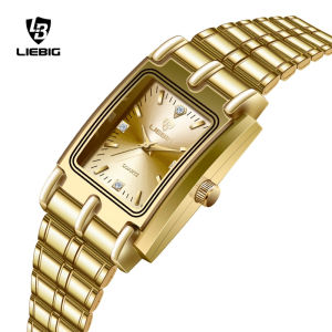 LIEBIG Quartz Watch Stainless Steel Couple Watch Waterproof Wrist Watch Exquisite High-End Gold Watch for men and women L1018