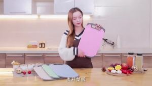 Thớt làm từ rơm lúa mì thớt gỗ nguyên khối gia dụng kháng khuẩn và chống nấm mốc thớt cắt trái cây thớt nhà bếp.