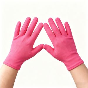 MYTHIS Short Stage Performance Gloves Candy Colored Elastic Childrens Sunscreen Gloves Summer 4-10 Year Old Five Finger Gloves Clothing Etiquette