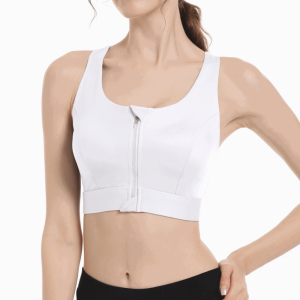BLACKON One-pad Front Zipper Sports Bra Anti-sagging High Impact Yoga Underwear Simple Lingerie Shockproof Brassiere Sports Fitness