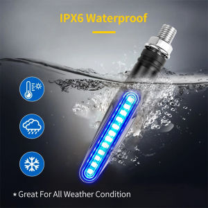 Motorcycle Turn Signal Light M10 Bolt LED Turn Signals Indicator Blinker Light