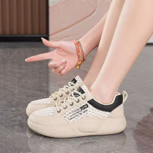 Free Shipping 2026 Spring New Korean Style Ins Sports Running Shoes For Women Students Thick Sole Height Increasing Casual Mesh Shoes
