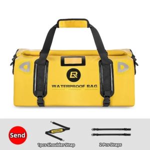 ROCKBROS Túi xe máy túi hàng ghế sau túi lạc đà túi vải thô chống thấm dung tích lớn túi đuôi túi du lịch xe máy cầm tay55L/62L
