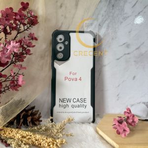 Soft Case Fusion Armor Shockproof Black Back Slim Transparant Beetle Series Kompatibel Tecno Pova 6 Pova 6 Pro Pova 5 Pova 5 Pro Pova 4 Pova 4 Pro Spark 20 / Tecno Spark 20C Spark 20 Pro Spark 20 Pro Plus Itel S23 S23 Plus A60s P40 P55 NFC 4G P55 5G