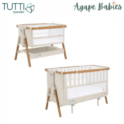 Tutti Bambini CoZee XL Bedside Cot & Crib - 3 Colors (1 year warranty)