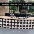 6 Ft Funny Dog Leash - Giant Plastic Chain Leash with Puppy Collar for Small Dogs, Cats, and Puppies - Black Funny Chain Dog Leash. 