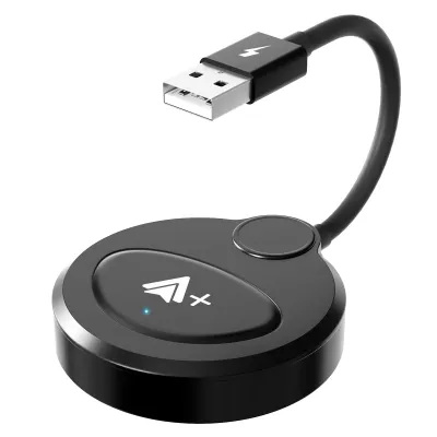 FEINODI Wireless CarPlay Adapter - No Lag Netflix YouTube TikTok Supports Android/iOS/PC Universal Car Multimedia Receiver Supports USB and USB-C Interfaces