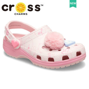 Crocs for Kids Loopy Classic Clog Beach Shoes Non-slip Shoes Cute Pink Sandals #210552