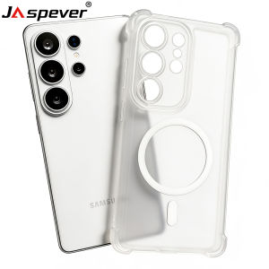 Shockproof Liquid Silicone Case For Samsung Galaxy S26 S25 S24 S23 S22 Ultra Plus For Magsafe Magnetic Translucent Soft Shell