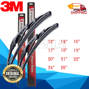 3M Wiper blade (Original) (12" 14" 16" 17" 18" 19" 20" 21" 22" 24" 26")(J Hook Type)