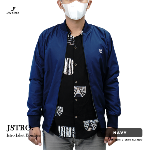Jstro Jaket Bomber GN Navy