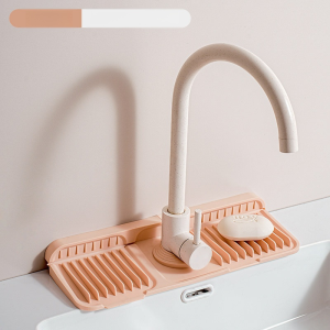 Button design to prevent water leakage antifouling mat Faucet antifouling mat Antimold environmentally friendly Nonslip Durable Kitchen Drainage Mats