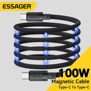 Essager 100W 60W USB Type C To Type-C Cable USB-C PD Fast Charging Charger Wire Cord For iPhone16 15 Macbook Samsung Xiaomi Huawei Mate 60 ProType-C C-C Cable