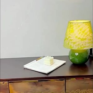 American Retro European Style Master Bedroom Bedside Lamp Green Ceramic Designer Creative Home Decor Table Lamp Ornament
