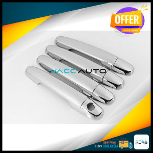 Toyota Vios Chrome Handle Carbon Design Handle Bowl Cup Cap Protector Cover Trim For Vios NCP93 (2007-2012) VACC Auto