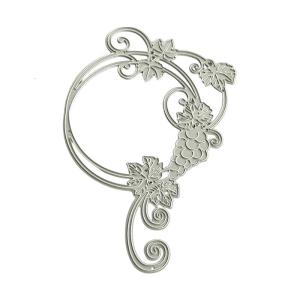 พวงมาลัยองุ่นแบบนูนแม่พิมพ์ตัดโลหะเหล็กคาร์บอนที่ตัดลายกระดาษสำหรับสมุดติดรูปทำอัลบั้มรูปภาพ