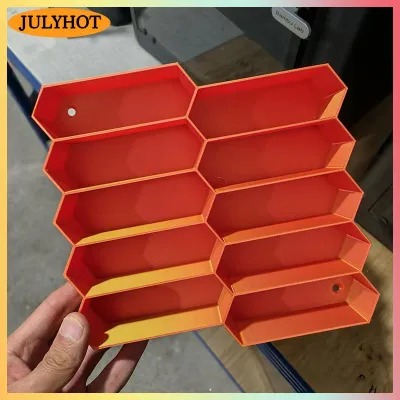 JULYHOT Kệ trưng bày mô hình xe hơi in 3D sáng tạo gồm 10 ngăn hộp đựng mô hình xe hơi tiết kiệm diện tích sức chứa lớn giá đỡ trưng bày sưu tập