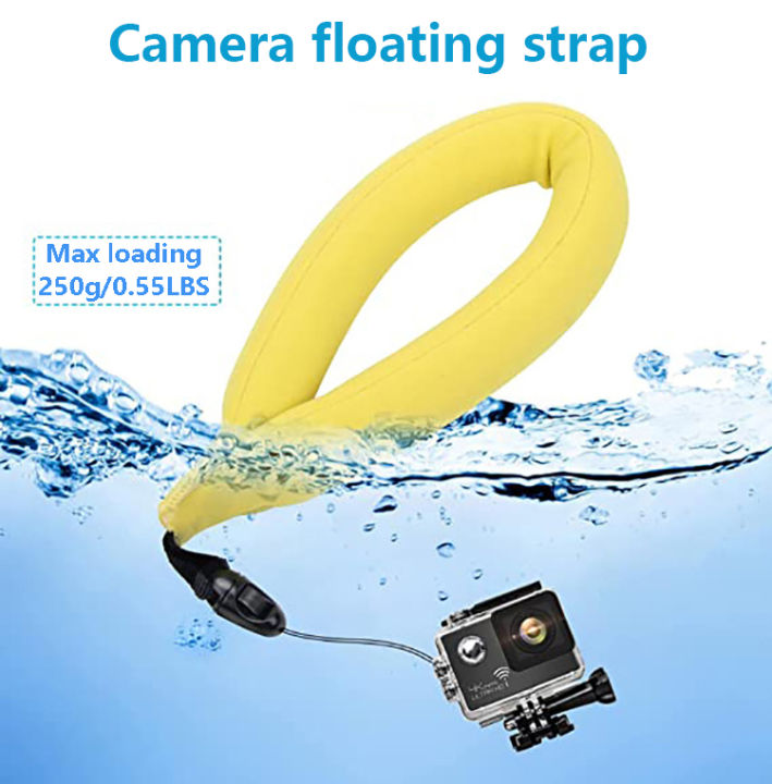 Waterproof camera floating straps, water sports float foam wrist strap