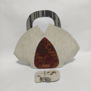 UwaisGen Tas Selempang Wanita Goni Tenun Endek Benazir Bag Tas Pesta Etnik Bali Handmade