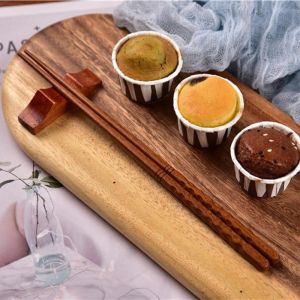 Solid wood chopsticks Japanese Indonesian iron wood tortoise shell chopsticks hand-carved pointed sushi chopsticks hotel household wooden chopsticks