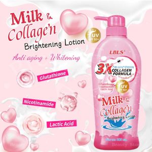 【FDA 】Triple Whitening Body Lotion Spf50+ Sunscreen Deeply Moisturizes Brightens Skin Contains Glutathione And Collagen Anti-Aging And Skin-Rejuvenating Smooth And Radiant Skin 500ml