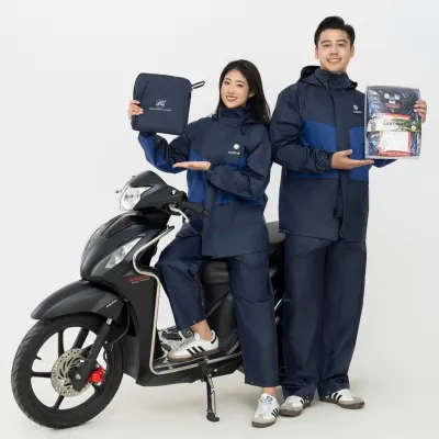 ( BỘ K4 - 2 LỚP ) Áo Mưa Bộ Cao Cấp 2 Lớp K4 Sơn Thủy