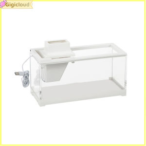 Gigicloud IN stock Fish Tiny Fish Tank Office Small Betta Aquarium Light With Filter Micro Landscape Fish Tank Office Desktop Home Ornaments