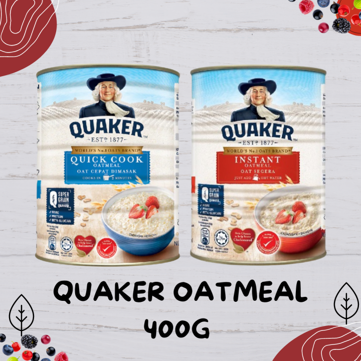 Quaker Oatmeal Instant / Quick Cook -400g | Lazada