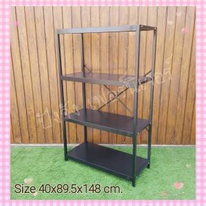 ชั้นเหล็ก ชั้นวางของ4ชั้น ชั้นสโตร์ ชั้นวางเครื่องครัว ชั้นอเนกประสงค์ ชั้นวางอุปกรณ์ ชั้นจัดเก็บ