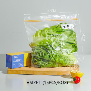 KINGREADY Double Zip Reusable Multipurpose Bags For Food Storage (S M & L)