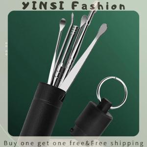 YINSI 1 6PC Set Ear Wax Removal Tool Earpick Ear Cleaner Spoon Ear Care Cleaning Tool