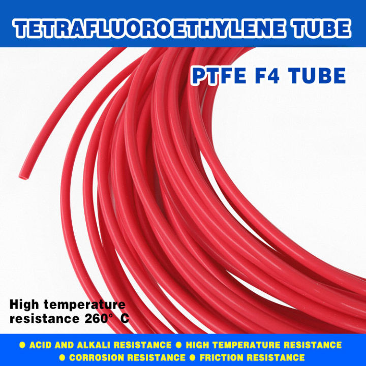 Teflon tube PTFE F4 tube, red, PTFE tube high temperature resistance ...