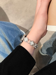 Metal Strap For Huawei Band 10 9 8 Diamond Four-leaf Clover Bracelet For Huawei Band 10/9/8
