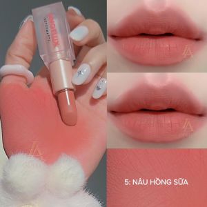 Son Sáp ANGELUX dạng thỏi sáp chất nhung mịn lì_ Chính Hãng _[Màu  Cam Sữa]