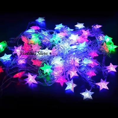 TERBARU PANJANG 10 METER / Lampu Hias Led Lampu Dekorasi Lampu Bulat Bola Anggur & Bintang Kelap Kelip warna-warni 10 Meter / Lampu Hias Warna warni / Led Bulat Bola Anggur & Bintang
