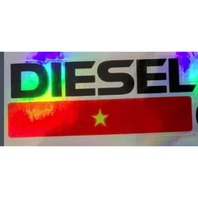Tem dán nắp bình xăng dầu ô tô xăng A95 dầu diesel 0.001S cờ Việt Nam logo dán xe Mày mò Store