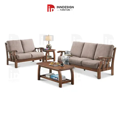 INNDESIGN DA313 1+2+3 Solid Wood Living Room Set / SOFA