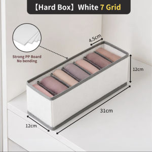 【Hard Box】Tudung Storage Organizer Foldable Drawer Storage Box Underwear Clothes Wardrobe Organizer