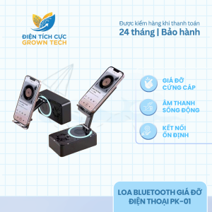 Loa Bluetooth PK-01 đa năng kiêm giá đỡ điện thoại loa mini âm thanh rõ bass ấm thiết kế nhỏ gọn tiện sử dụng