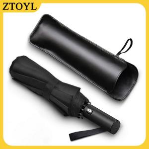 ZTOYL  Đen PU da ô Bìa trường hợp di động không thấm nước ô lưu trữ túi ô Túi xách tay ô Bìa