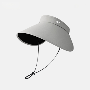 หมวกกันแดดกีฬากลางแจ้ง หมวกคลุมใบหน้าล้อมรอบด้วยยางสีดํา