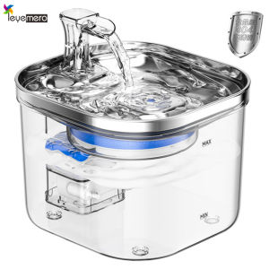 IPSKY Pet Water Dispenser WF040 Smart Sensing Cat Fountain 304 Stainless Steel Dog Waterer 2.0L