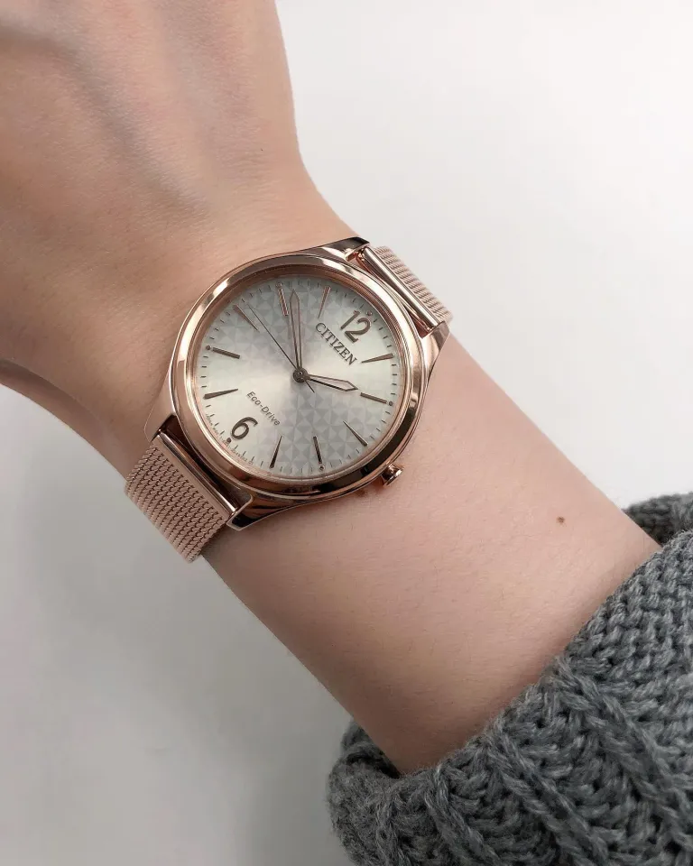 100% (Original) Citizen EM0508-80X Eco Drive Silver Dial Stainless