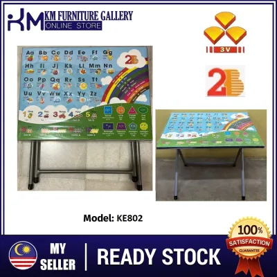 KM Furniture 3V Children Kids ABC Study Table/ Meja Belajar / Meja Budak (KE802)