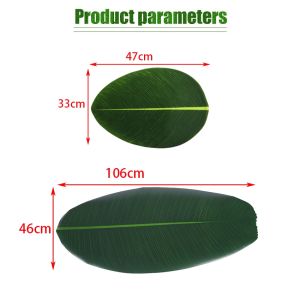 Placemat Banana Leaf 47/106cm Daun Pisang Liwetan Artificial Alas Piring Tatakan Gelas Alat Dapur